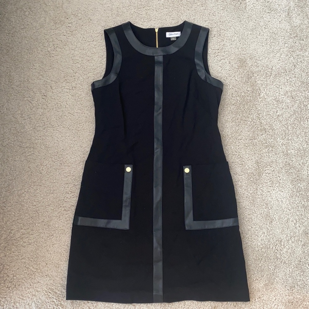 Calvin Klein black professional dress, size 8